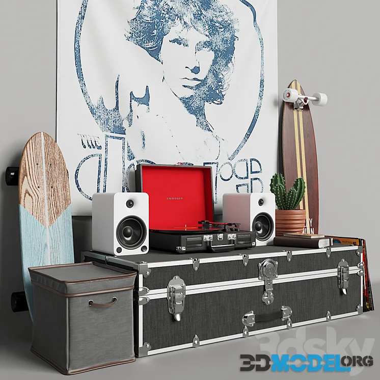 Decor set Sk 2 with Vinyl records