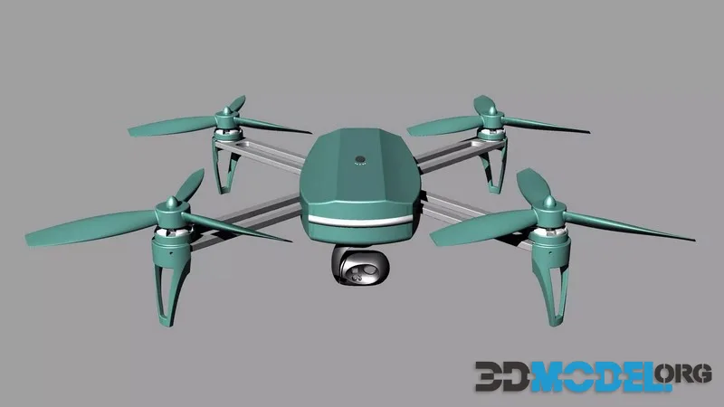 Drone 3d quadcopter (PBR)