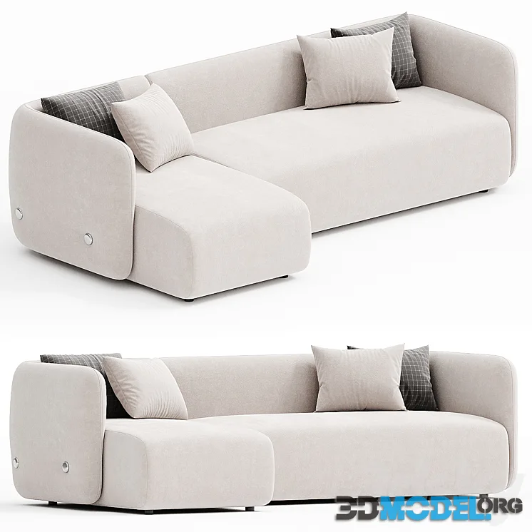 EASY Sofa with chaise longue By Ersa