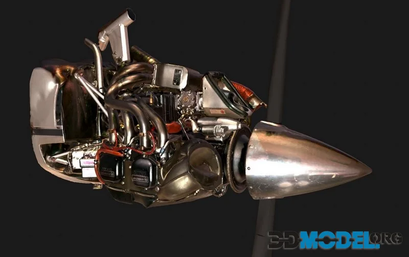 Engine scanned (PBR)