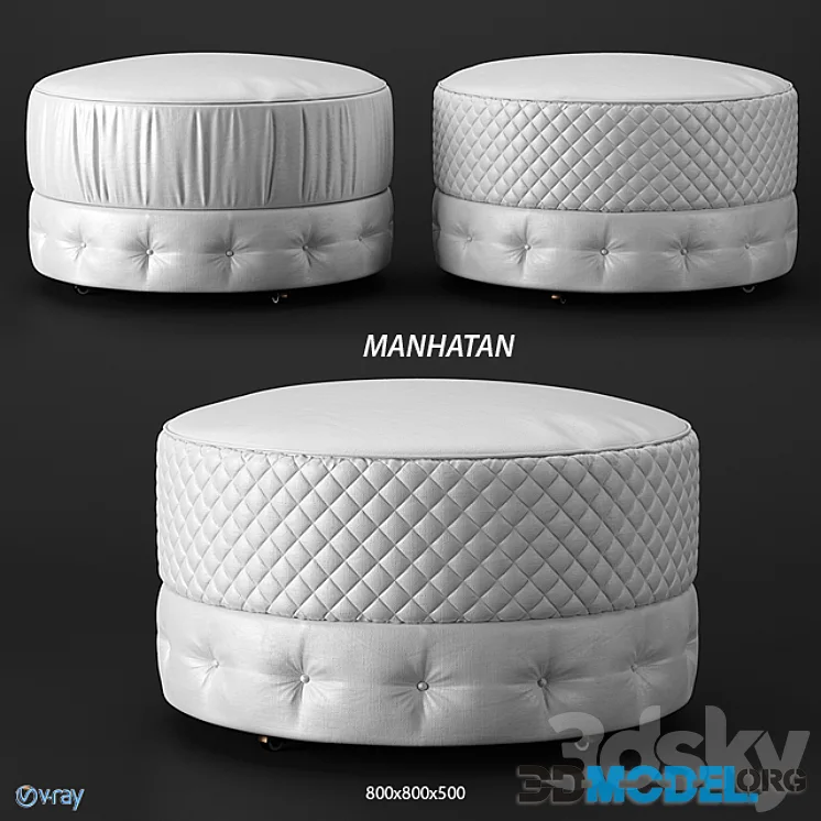 Estetica Manhattan pouf
