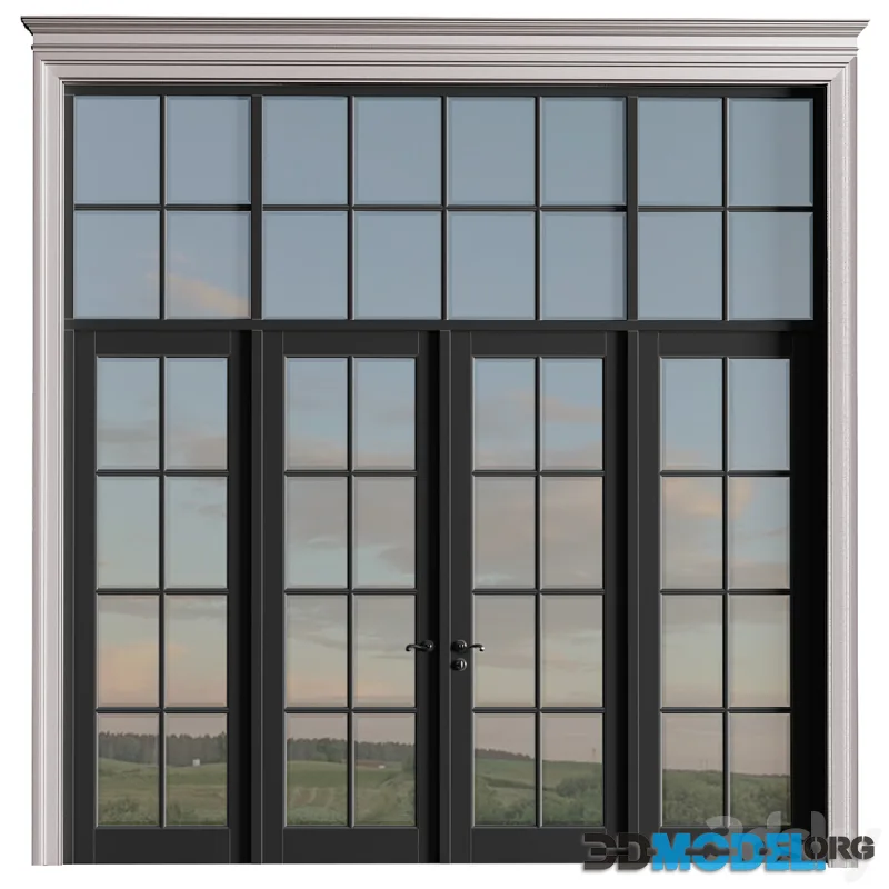 Exterior classical street doors