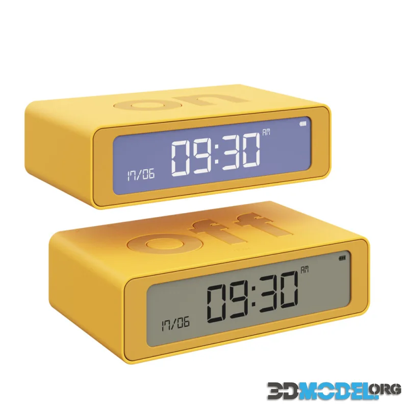 Flip Mini Reversible LCD Alarm Clock by Lexon
