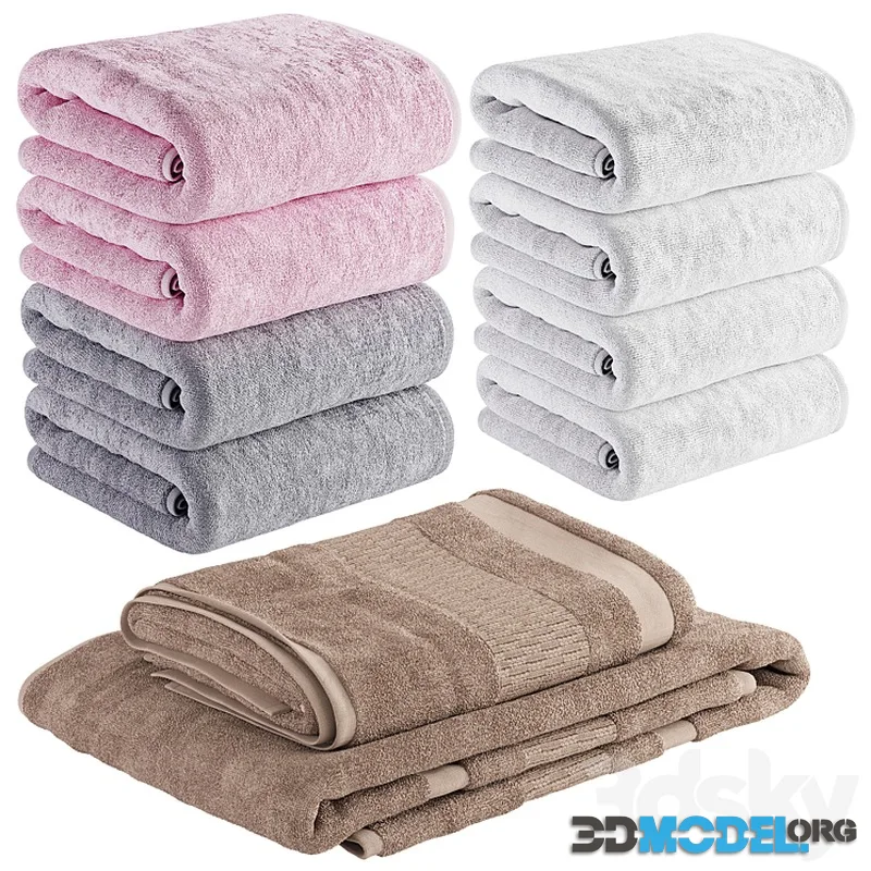 Fluffy towels _ Towel Set 3