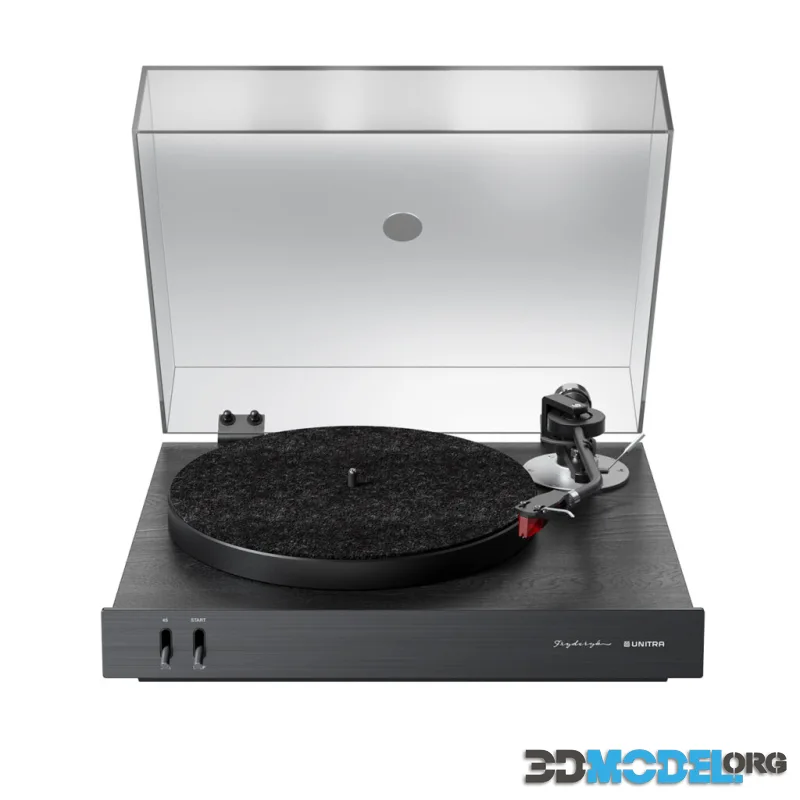GSH 630 Fryderyk Pickup Turntable Ash Black by Unitra