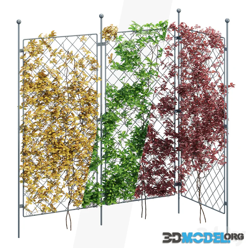 3D Model – Harrod Trellis Growing Frames 12mm Vintage Wire Posts