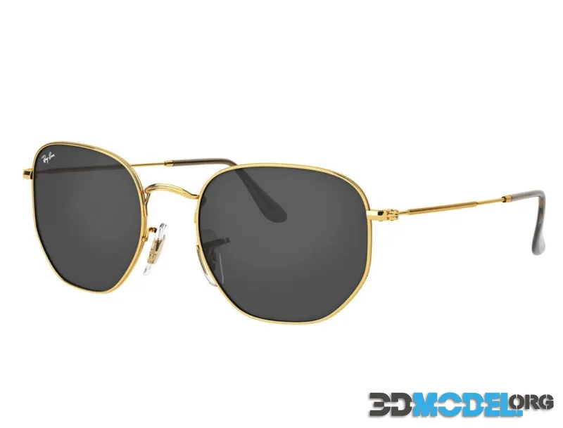 Hexagonal Sunglasses Gold by RayBan