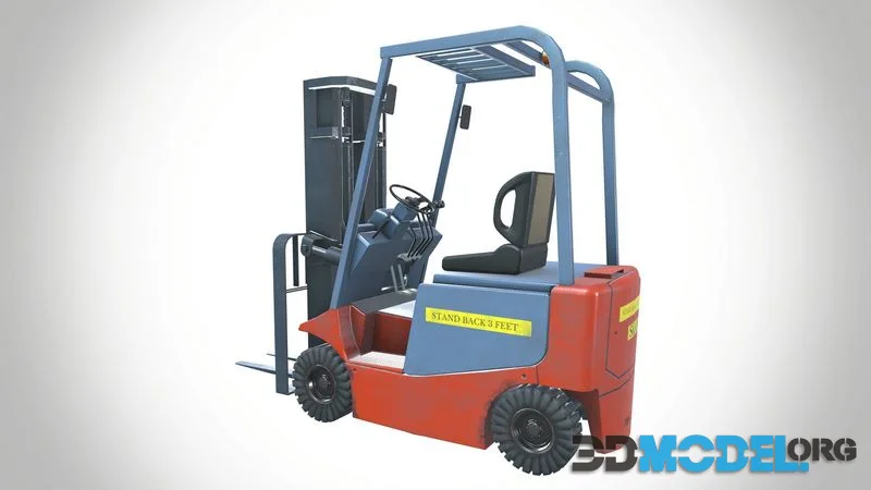 Industrial Fork Lift low-poly (PBR)