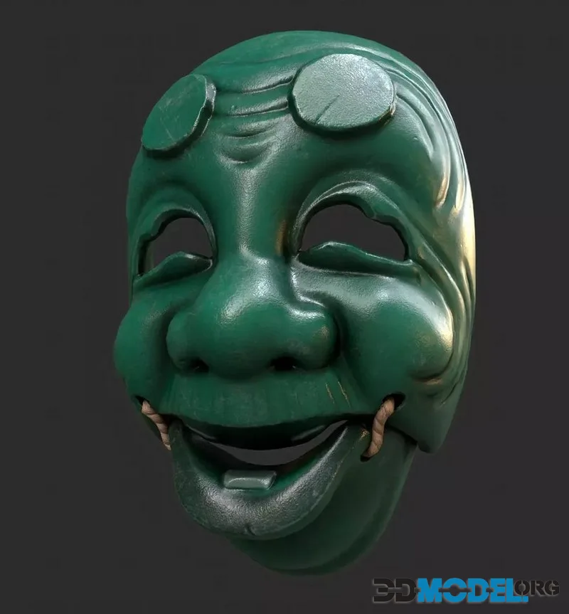 Japanese Okina Mask (PBR)