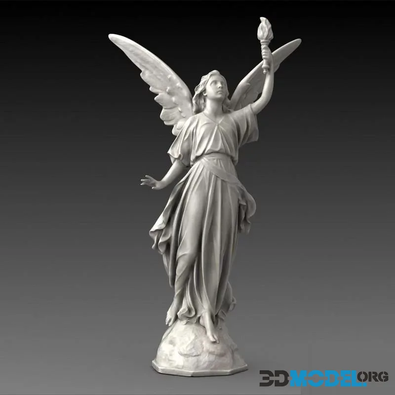 Lucy A Christian Angel Statue (PBR)