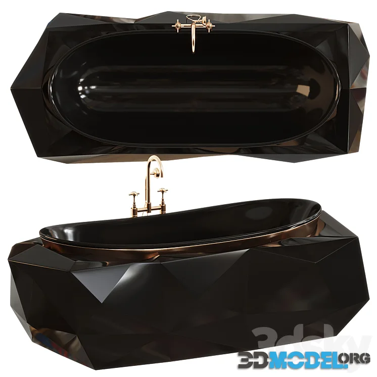 Luxury Diamond Bathtub by Maison Valentina