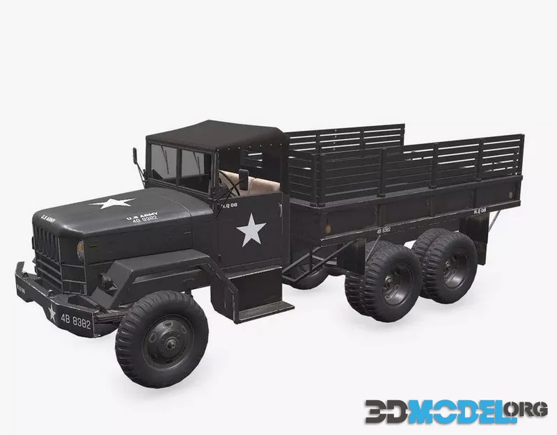 M35 Military Cargo Truck Low-poly (PBR)