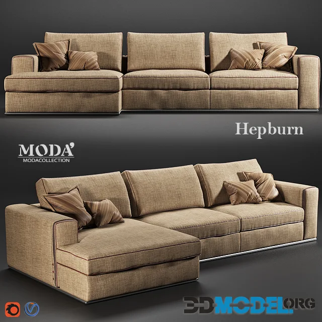 MODA Hepburn sofa 002 corner