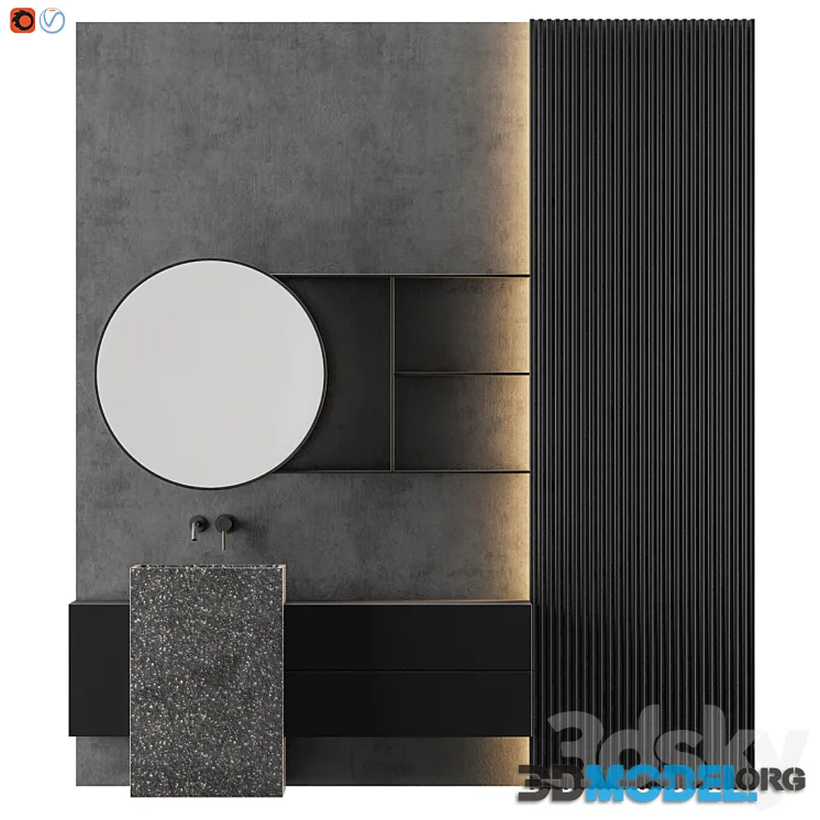 MODERN – Gray Bathroom_02