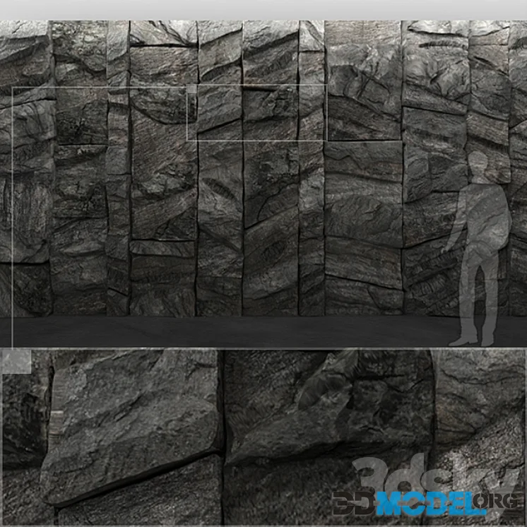 Mountain stone wal
