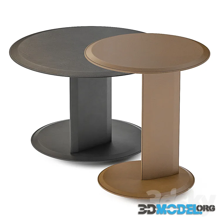 Mush Round Coffee tables (Leather)