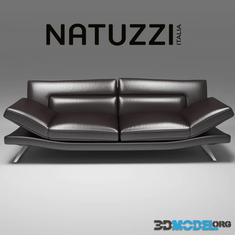 Natuzzi Respiro sofa with raised pillows