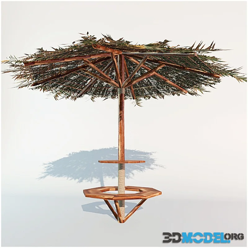 Parasol from the leaves of cane