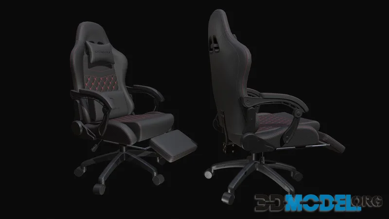 Pbr Textured Lowpoly Gaming Chair