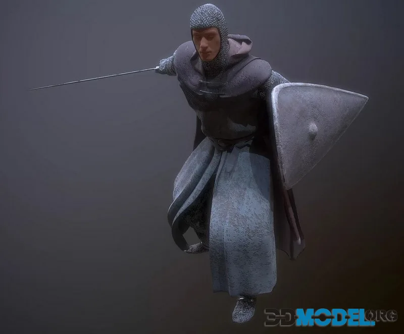 Phantom Knight low-poly (PBR)