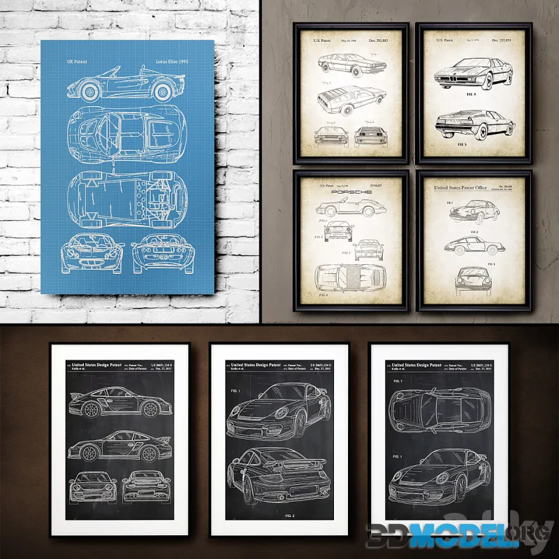 Picture in the frame. Collection 126. Car