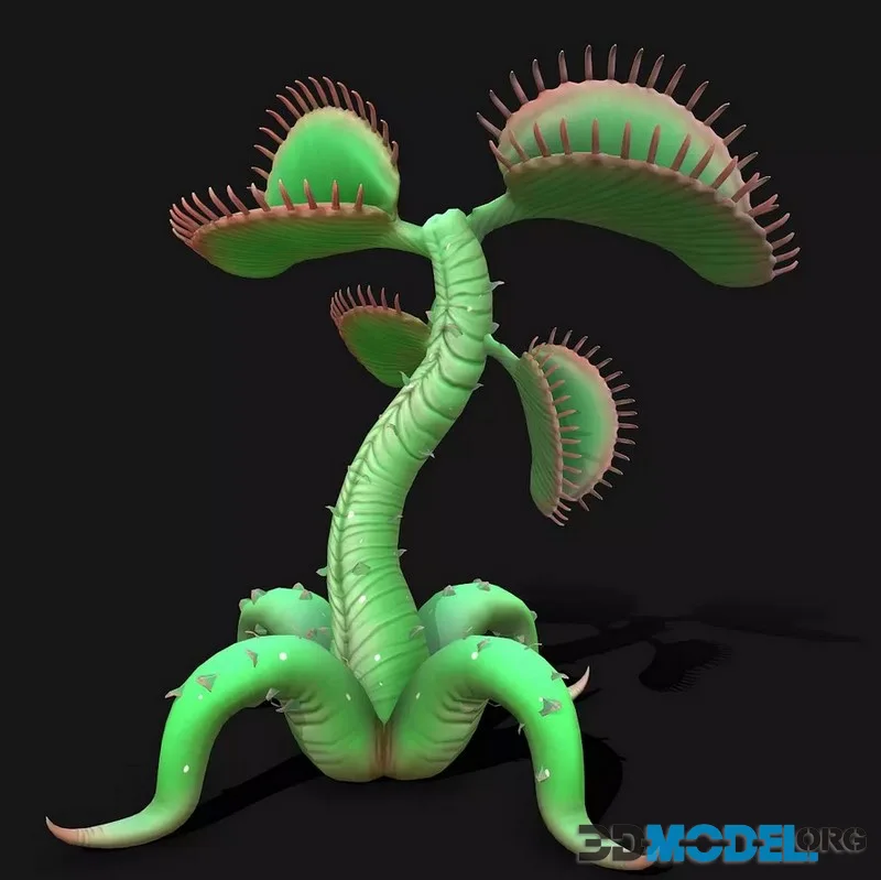 Plant Monster low-poly (PBR)