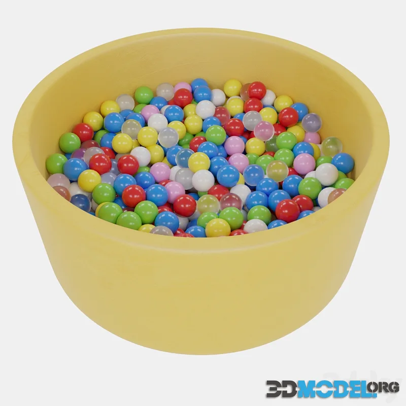 Pool with plastic balls
