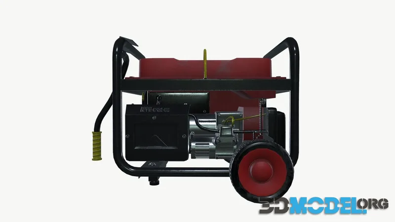 3D Model – Portable Diesel Generator (PBR)