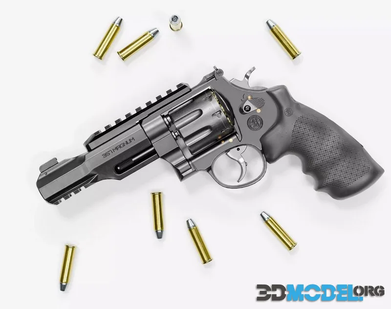 R8 Revolver low-poly (PBR)