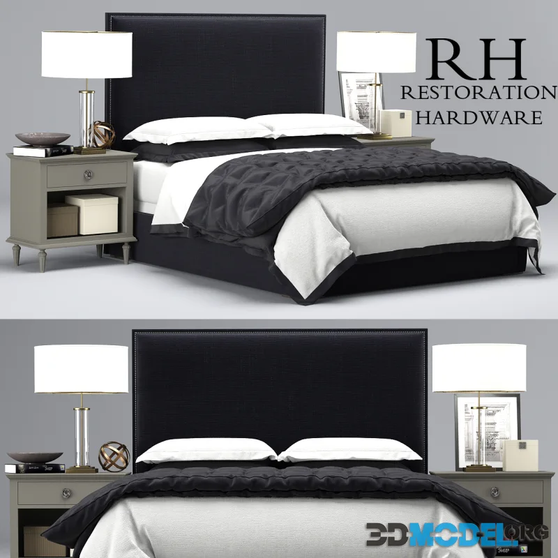 RH Lawson Non-Tufted bed