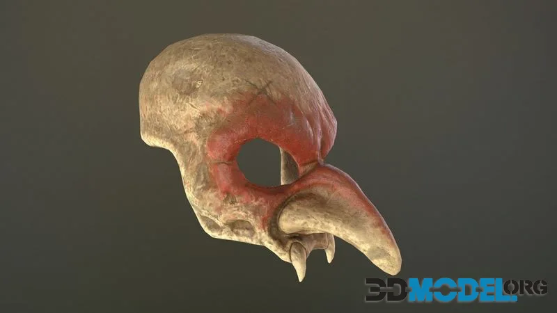 Skull mask low-poly (PBR)