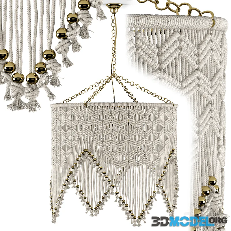 Sonora Macrame Chandelier by Selamat