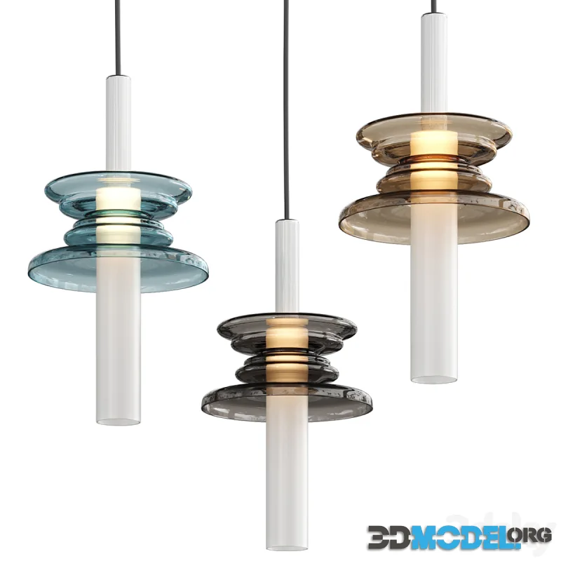 Sound Wave Maytoni pendant lamps in three colors