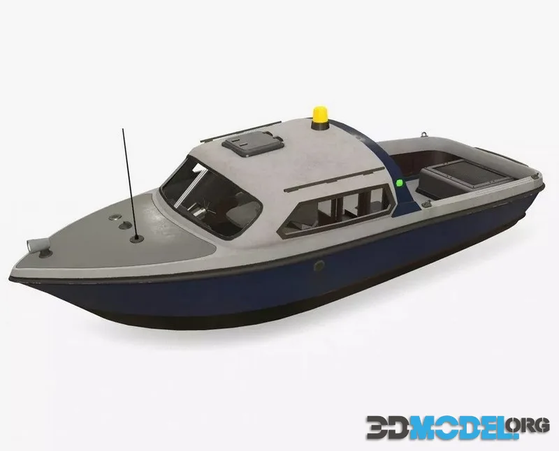 Speedboat Low-poly 111 (PBR)