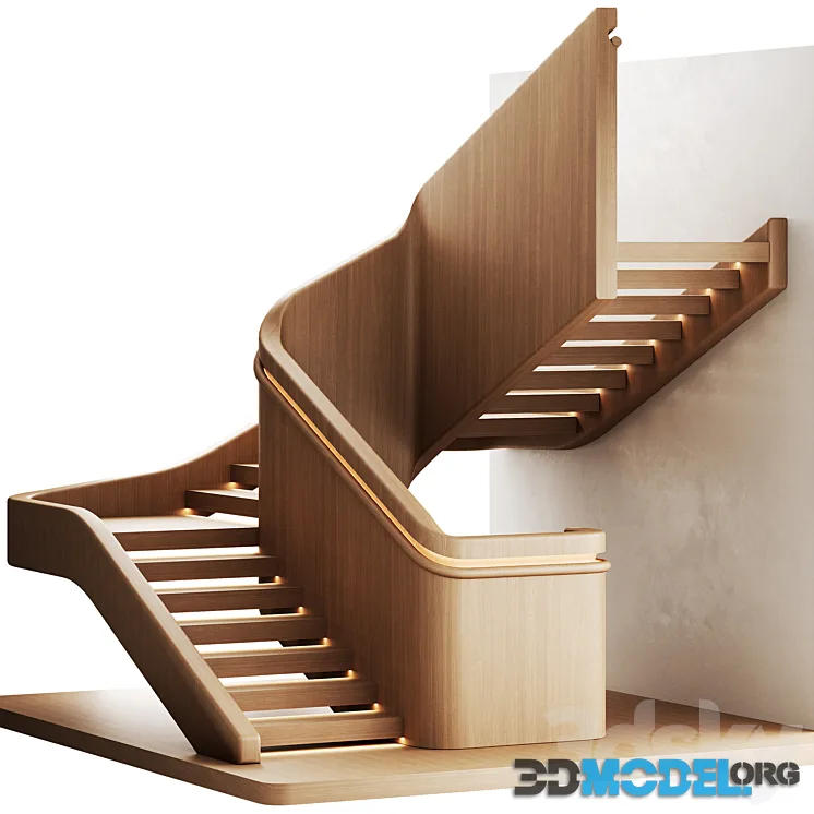Staircase-1 (wood, light)