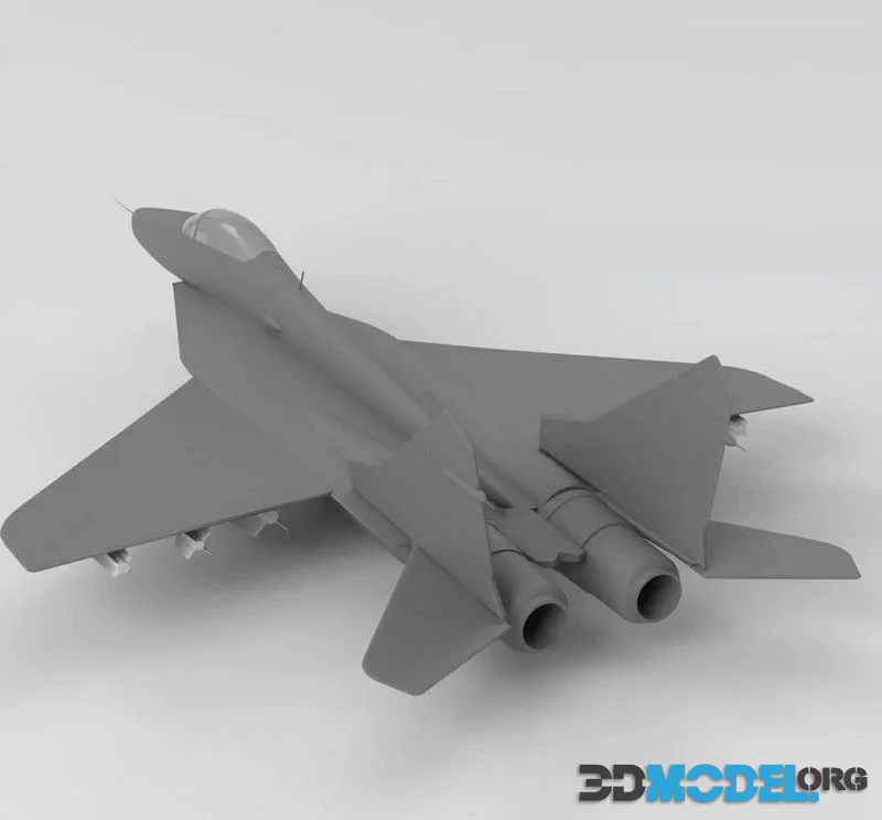 Stylized Twin-Engine Fighter Jet base mesh (PBR)
