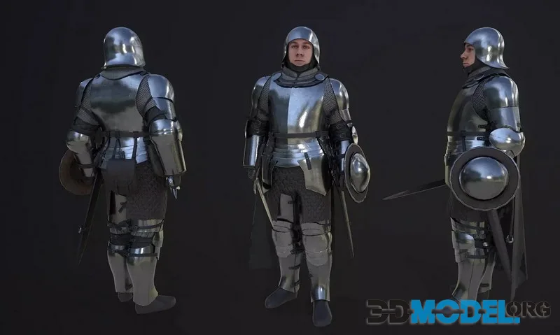 TAB Medieval Knight – 10 low-poly (PBR)