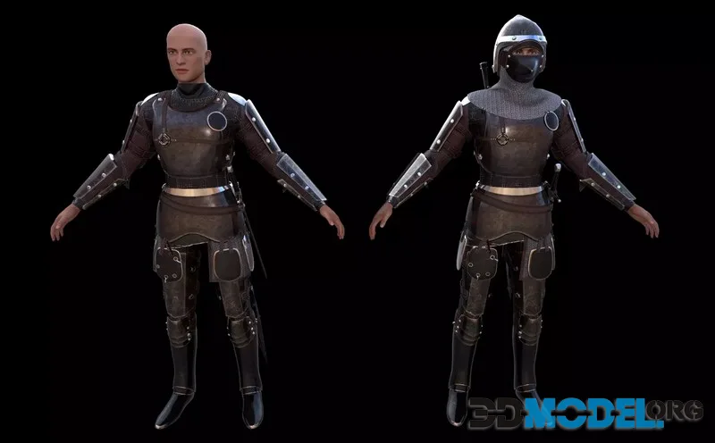 TAB Medieval Knight – 1 low-poly (PBR)