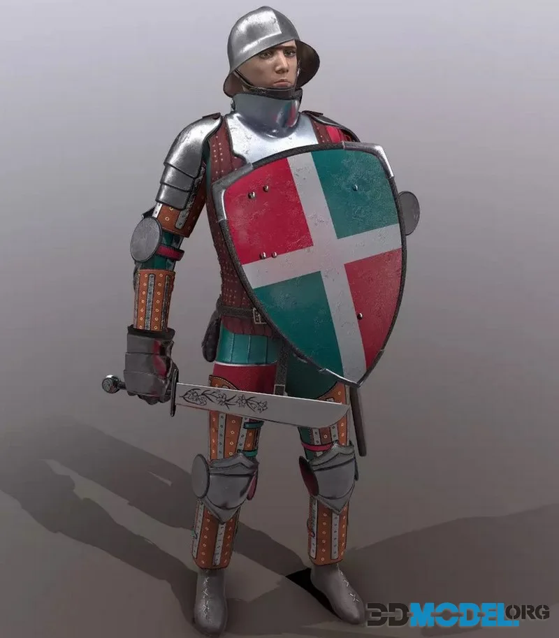 TAB Medieval Knight – 5 low-poly (PBR)