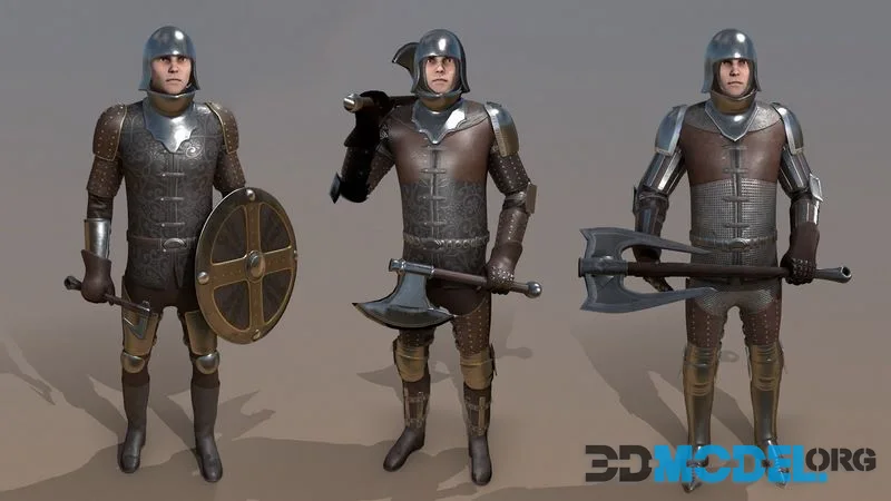 TAB Medieval Knight – 7 low-poly (PBR)