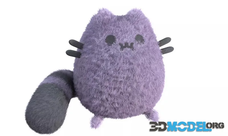 Toy cat low-poly (PBR)
