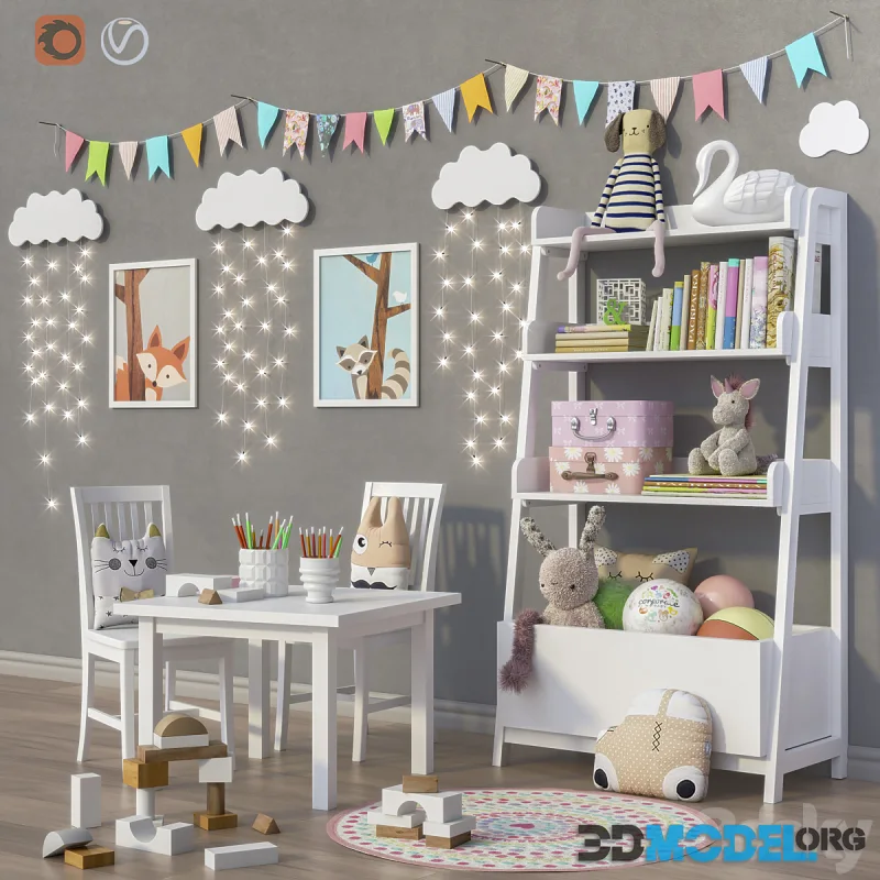 Toys and furniture (2 options) set 25