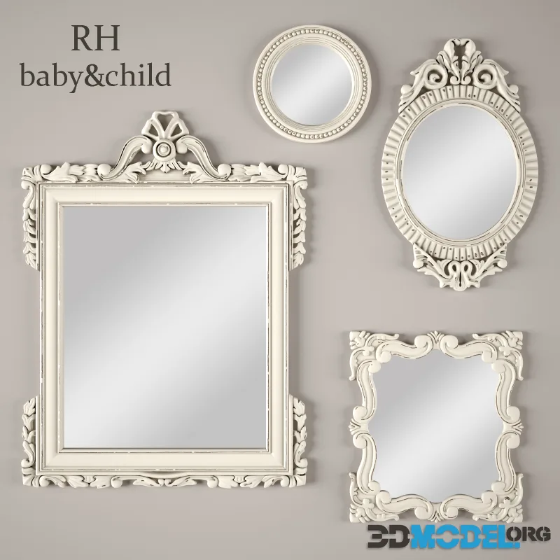 VINTAGE HAND-CARVED MIRRORS
