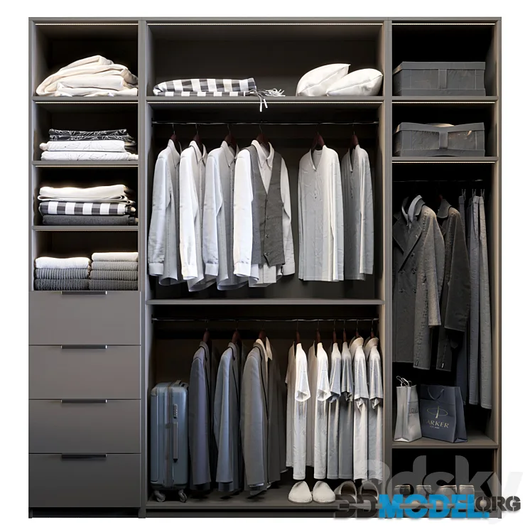Wardrobe with filling 2