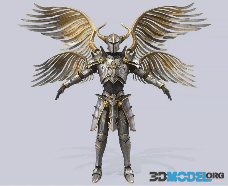 Warrior Seraphim low-poly (PBR)