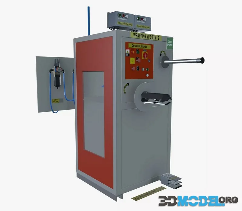 Wrapping machine low-poly (PBR)