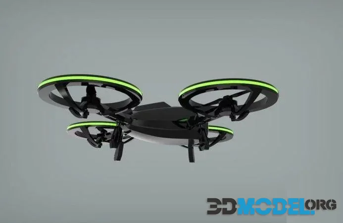 X-Black Drone – Quadcopter (PBR)