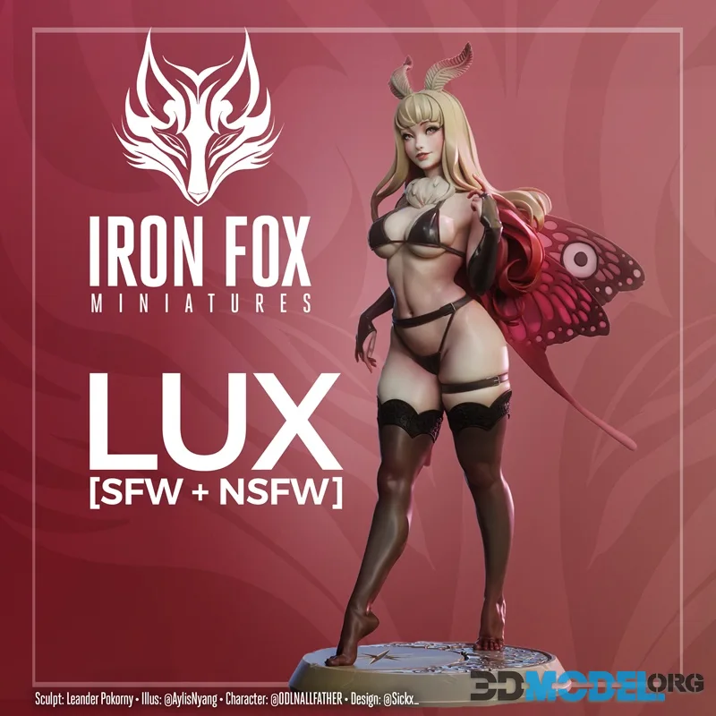 Iron Fox Miniatures - Lux Pin-Up – Printable