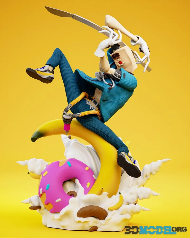 Yongblood Sculpture - Fautst - GUILTY GEAR – Printable