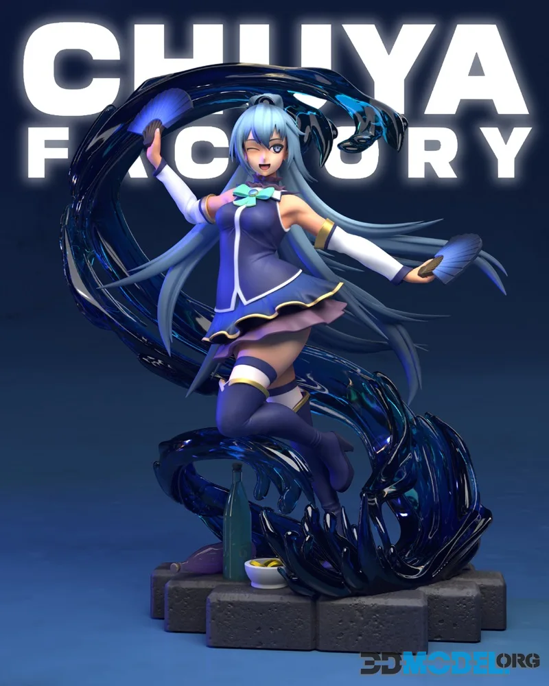 Chuya Factory - Aqua - KonoSuba – Printable